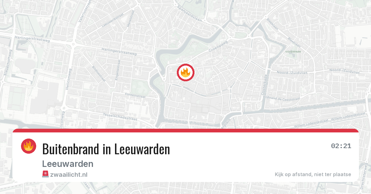 Buitenbrand in Leeuwarden — 26 jul 2026