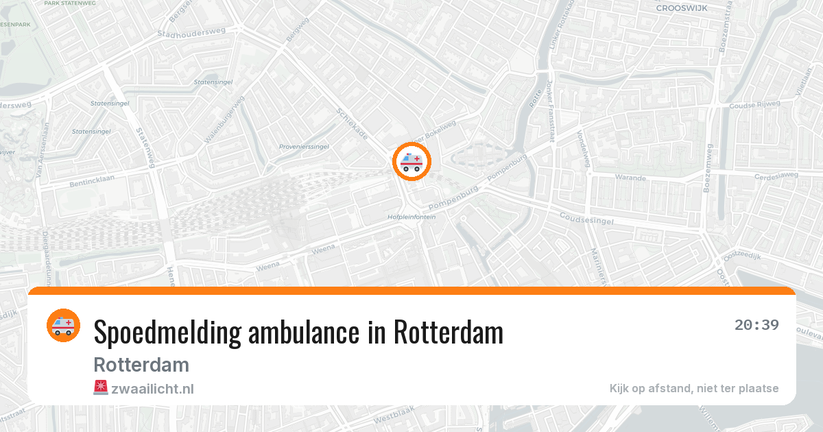 Spoedmelding ambulance in Rotterdam — 26 jun 2026