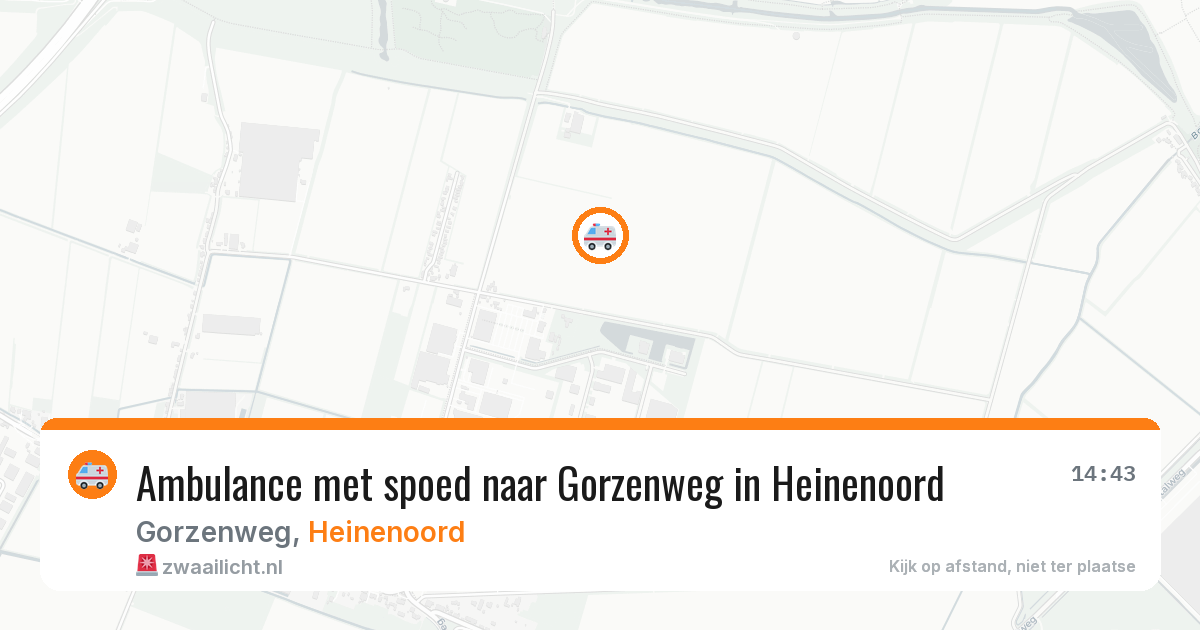 Ambulance met spoed naar Gorzenweg in Heinenoord — 30 jul 2026