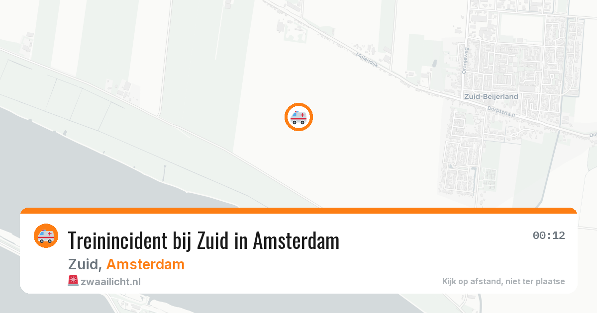 Treinincident bij Zuid in Amsterdam — 11 aug 2026