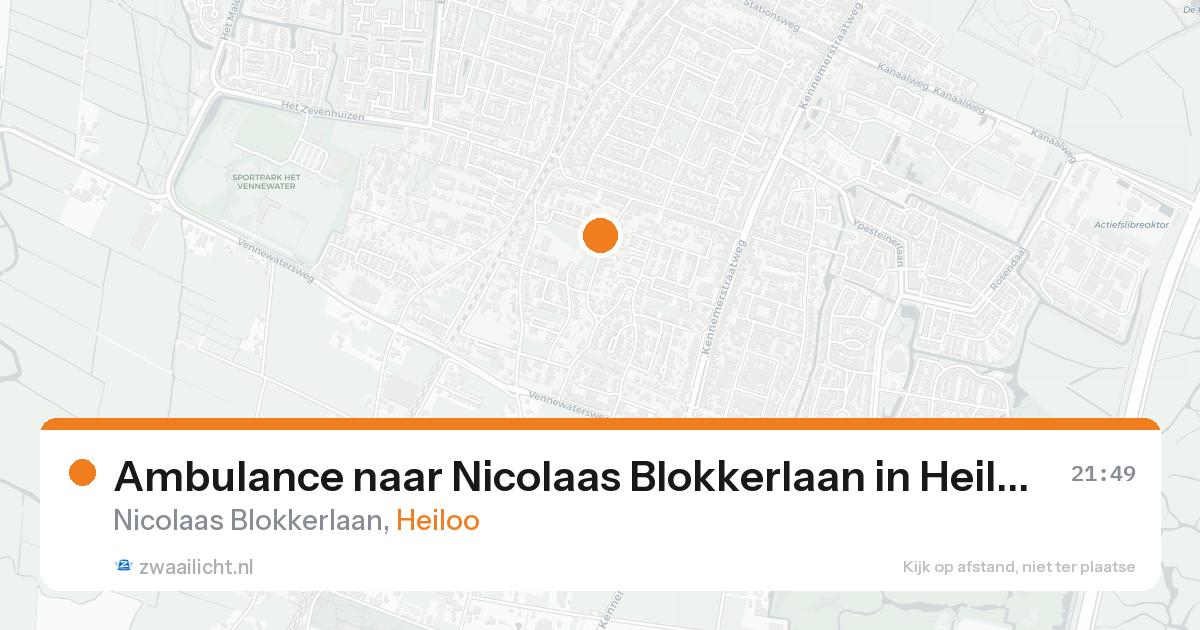 Ambulance naar Nicolaas Blokkerlaan in Heiloo — 23 aug 2026