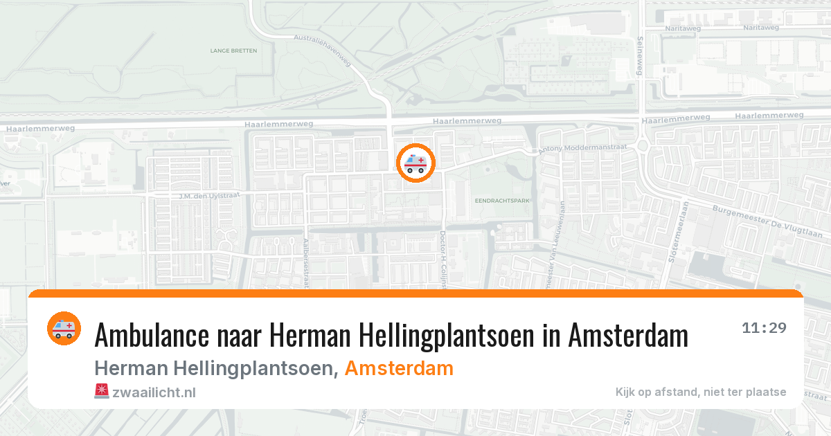Ambulance naar Herman Hellingplantsoen in Amsterdam — 2 apr 2026