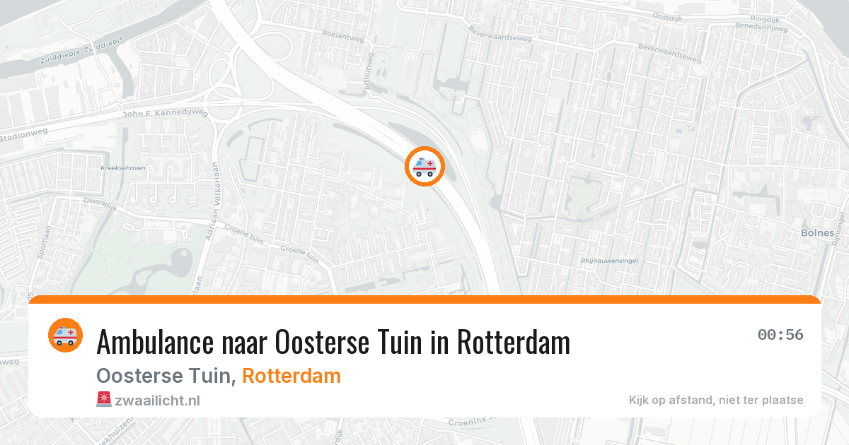 Ambulance naar Oosterse Tuin in Rotterdam — 30 jul 2026