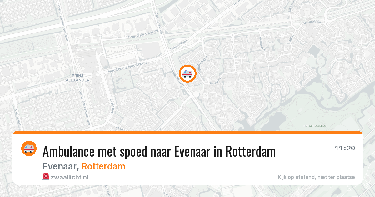 Ambulance met spoed naar Evenaar in Rotterdam — 15 jun 2026