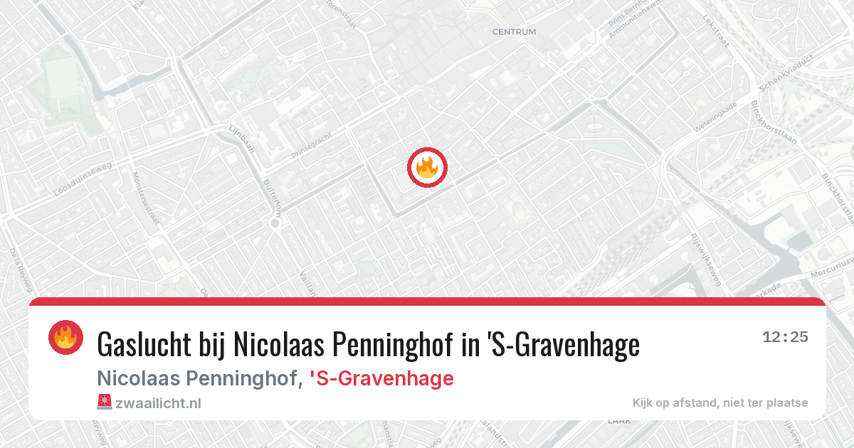 Gaslucht bij Nicolaas Penninghof in 'S-Gravenhage — 17 jul 2026