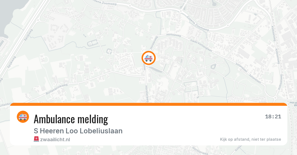 Ambulance melding — 1 feb 2026
