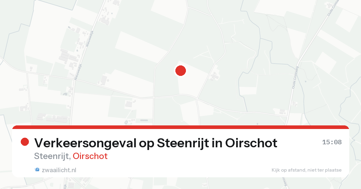 Verkeersongeval op Steenrijt in Oirschot — 22 aug 2026