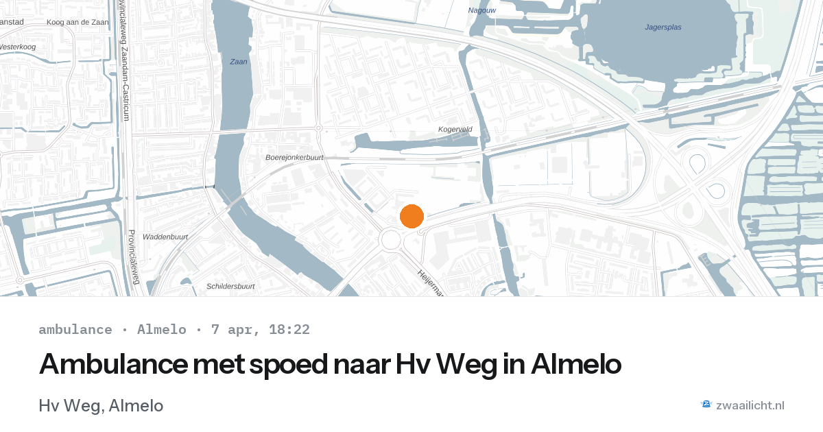 Ambulance met spoed naar Hv Weg in Almelo — 7 apr 2026