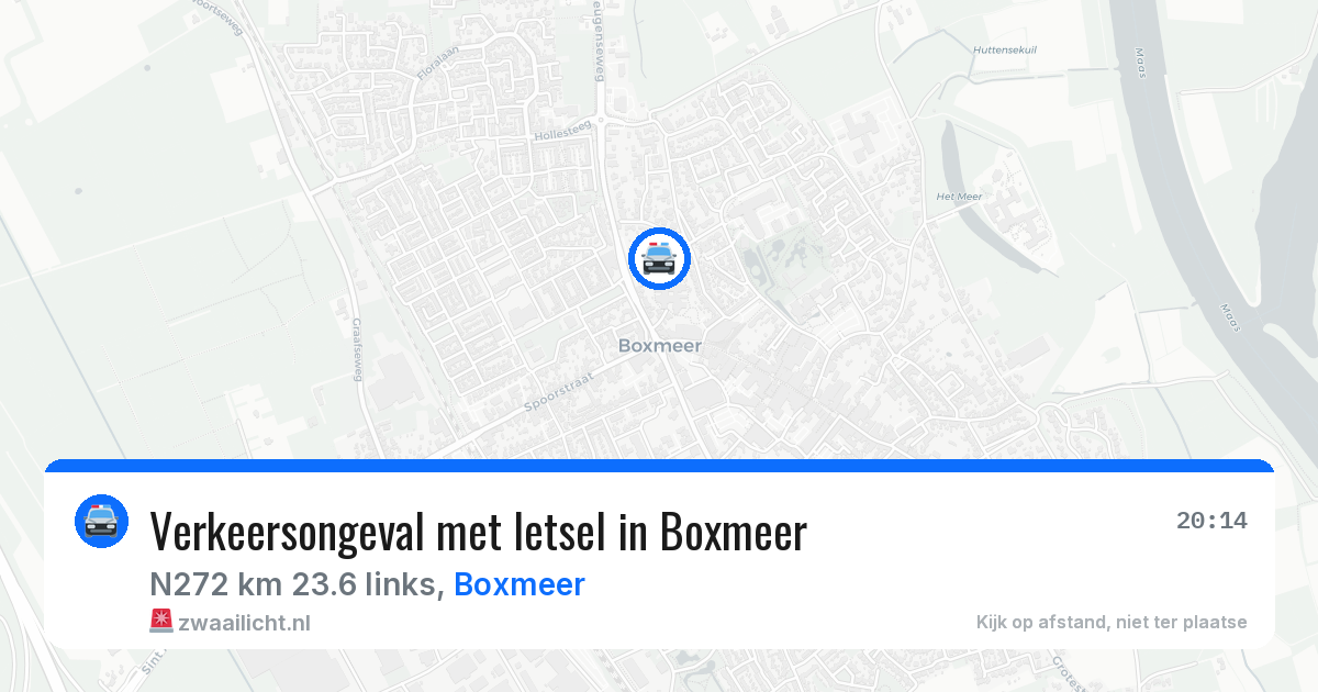 Verkeersongeval met letsel in Boxmeer — 22 jun 2026