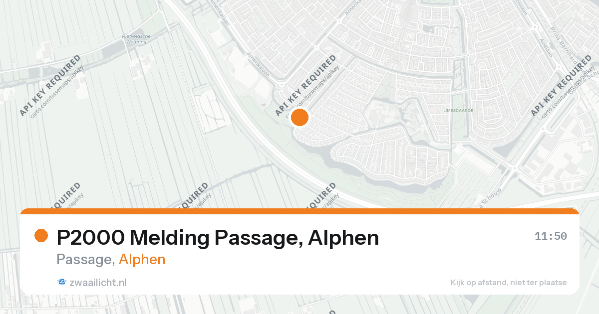 P2000 Melding Passage, Alphen — 8 jun 2026