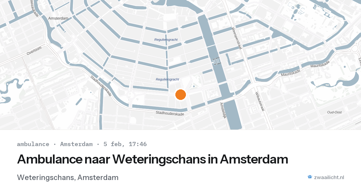 Ambulance naar Weteringschans in Amsterdam — 5 feb 2026