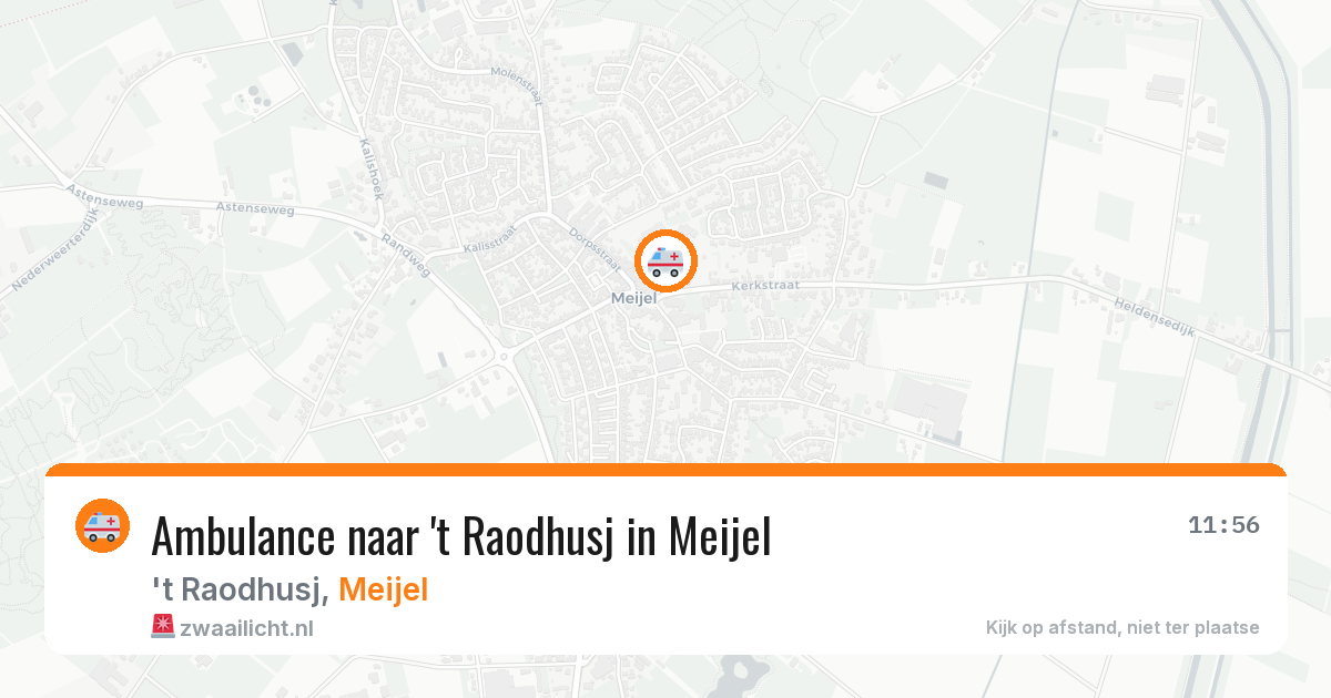 Ambulance naar 't Raodhusj in Meijel — 29 jul 2026