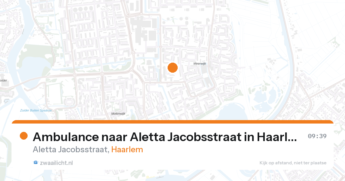 Ambulance naar Aletta Jacobsstraat in Haarlem — 12 jun 2026