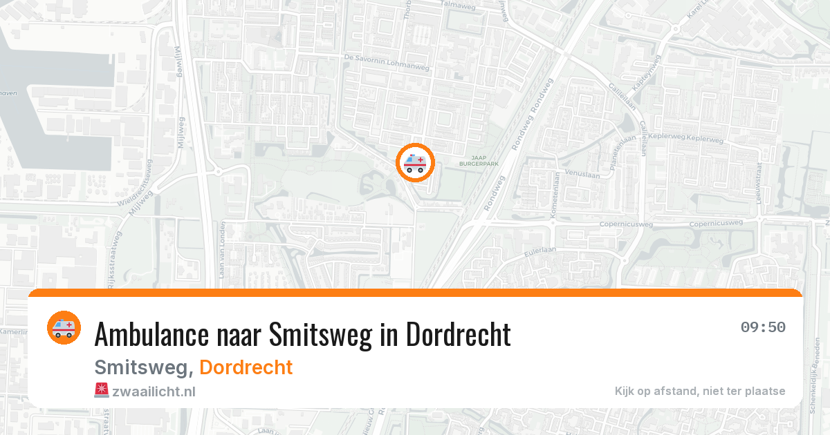 Ambulance naar Smitsweg in Dordrecht — 6 jun 2026