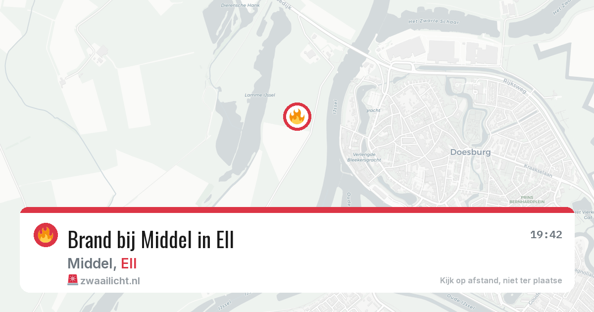 Brand bij Middel in Ell — 2 aug 2026