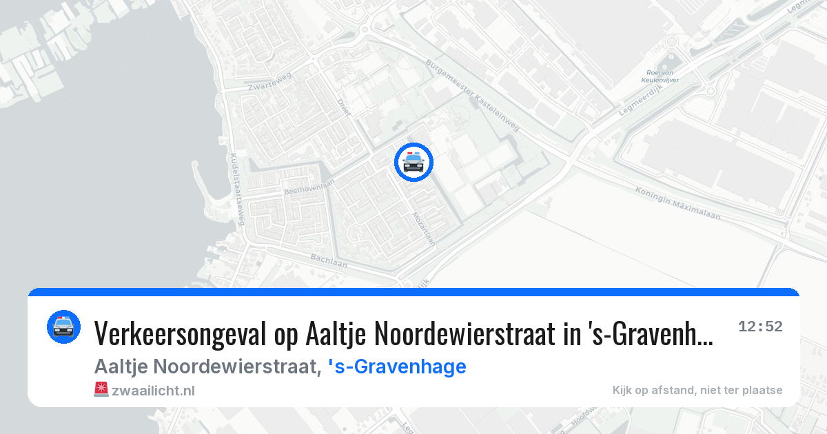 Verkeersongeval op Aaltje Noordewierstraat in 's-Gravenhage — 20 jan 2026