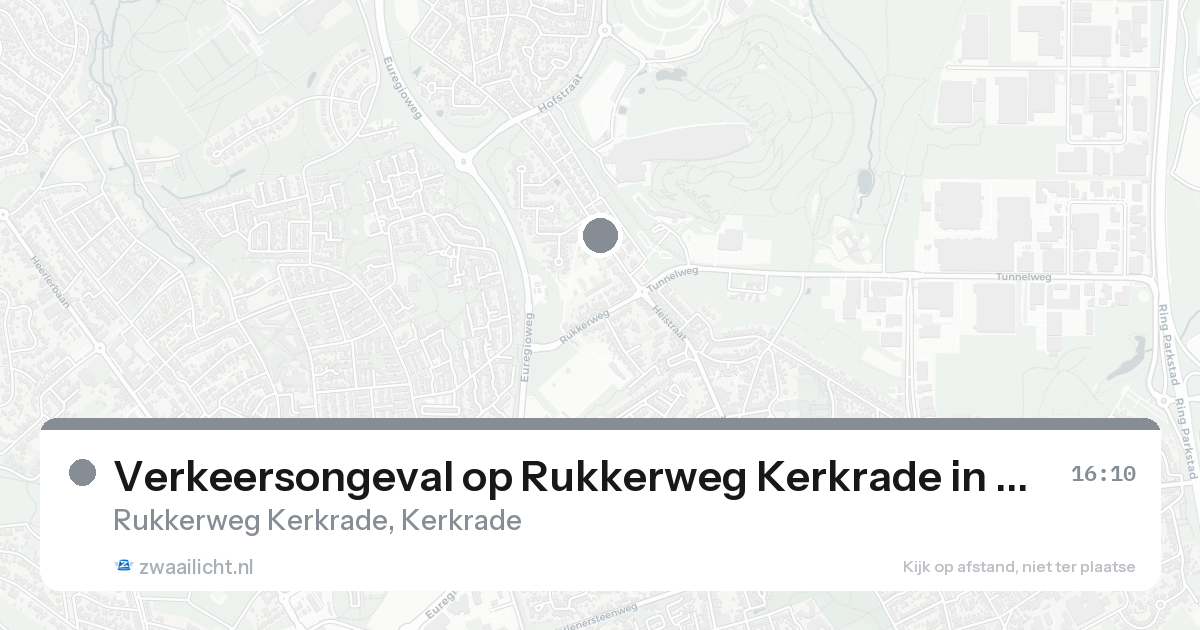 Verkeersongeval op Rukkerweg Kerkrade in Kerkrade — 30 jan 2026