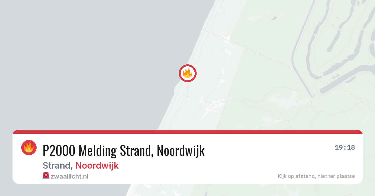 P2000 Melding Strand, Noordwijk — 8 feb 2026