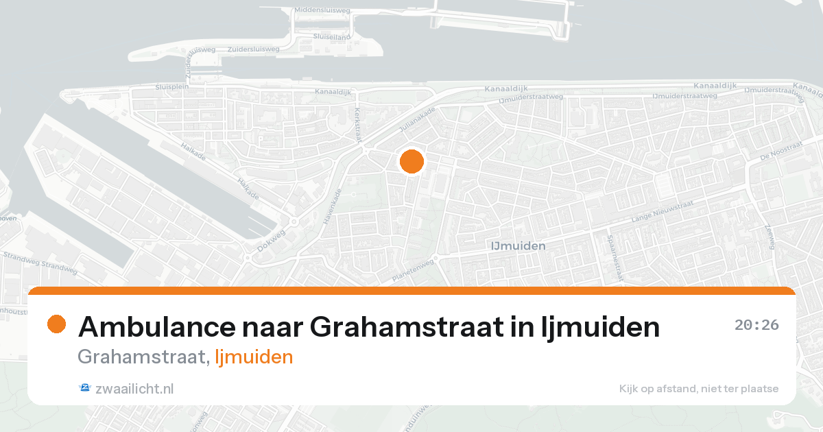 Ambulance naar Grahamstraat in Ijmuiden — 17 aug 2026