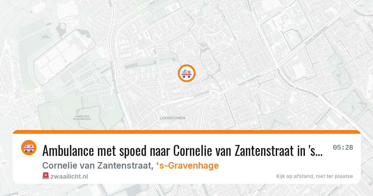 Ambulance met spoed naar Cornelie van Zantenstraat in 's-Gravenhage — 6 apr 2026