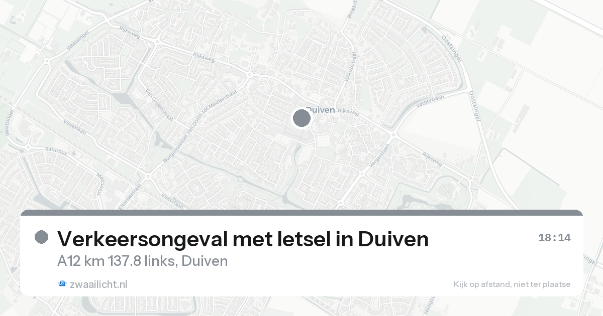 Verkeersongeval met letsel in Duiven — 26 mei 2026
