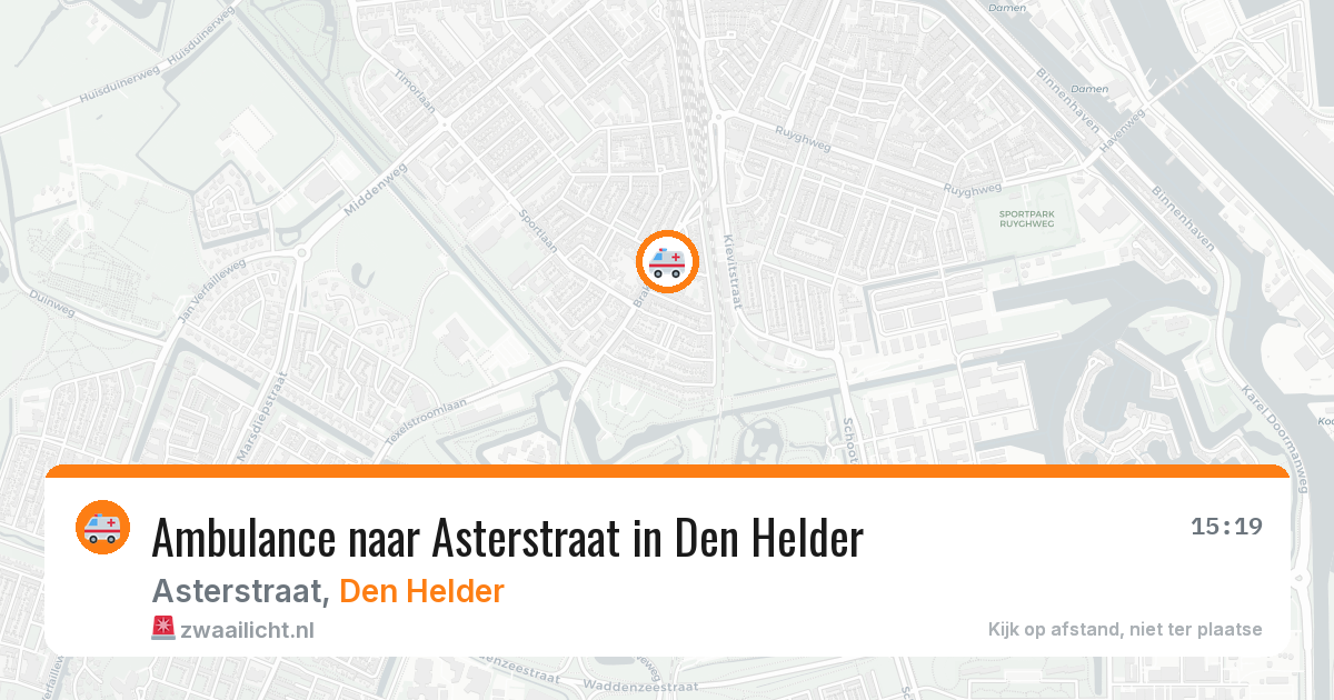 Ambulance naar Asterstraat in Den Helder — 11 mei 2026