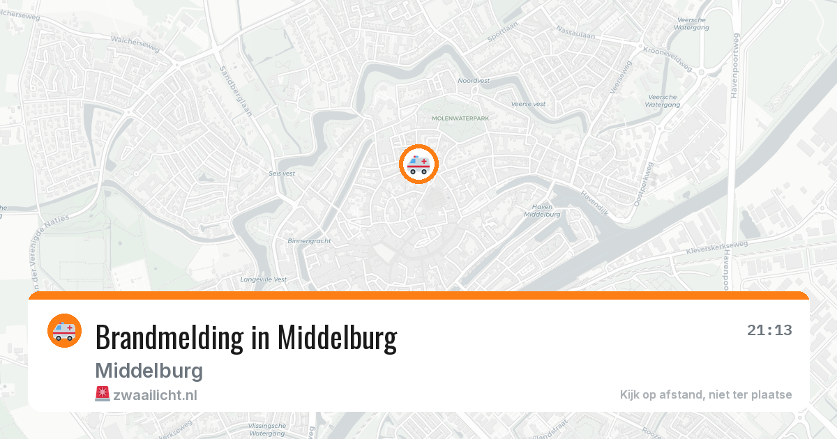 Brandmelding in Middelburg — 1 jul 2026