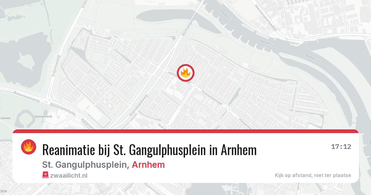 Reanimatie bij St. Gangulphusplein in Arnhem — 29 jun 2026