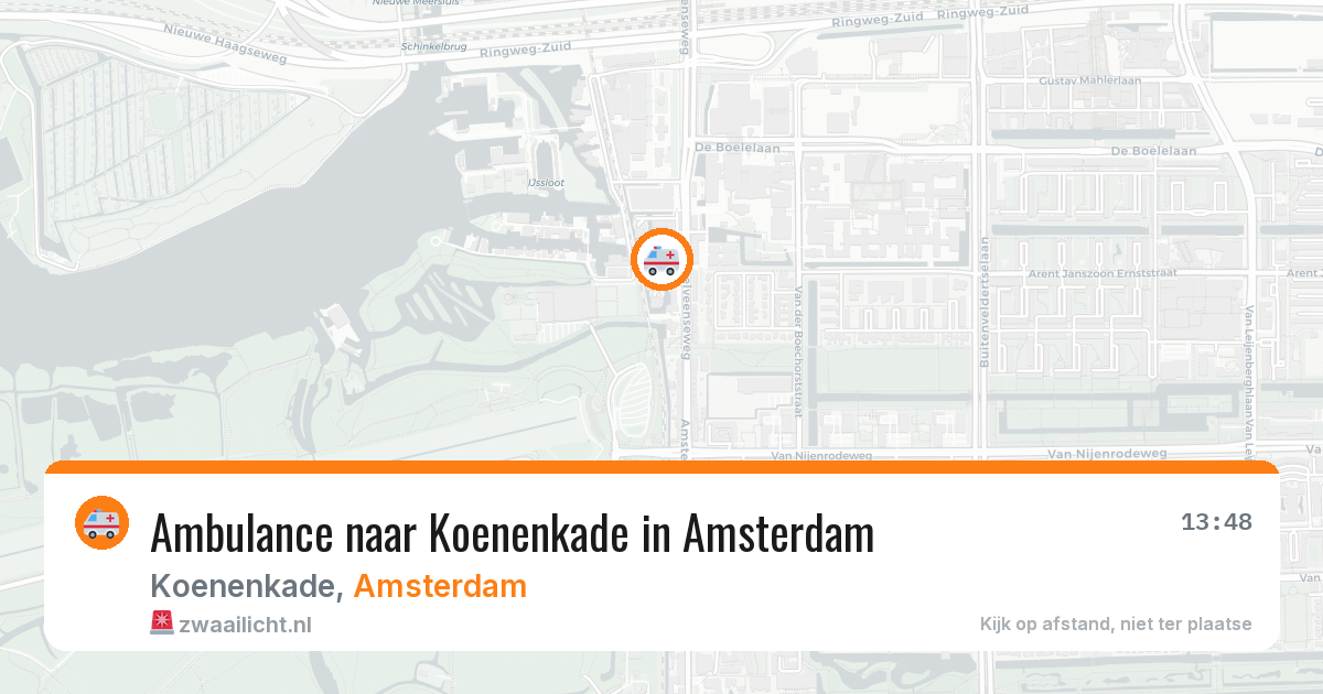Ambulance naar Koenenkade in Amsterdam — 22 jun 2026