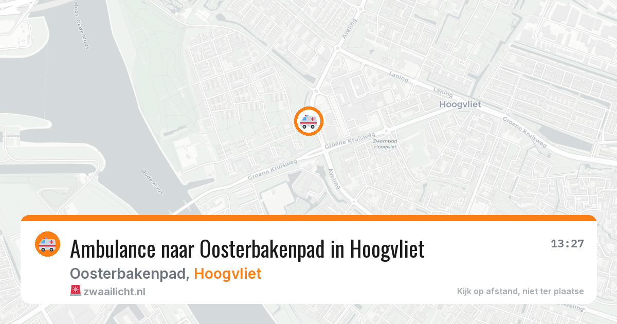 Ambulance naar Oosterbakenpad in Hoogvliet — 10 mrt 2026