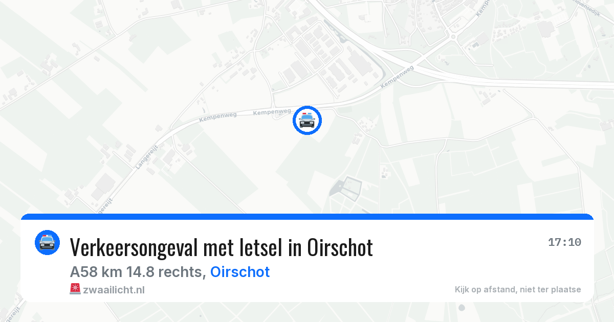 Verkeersongeval met letsel in Oirschot — 1 mei 2026