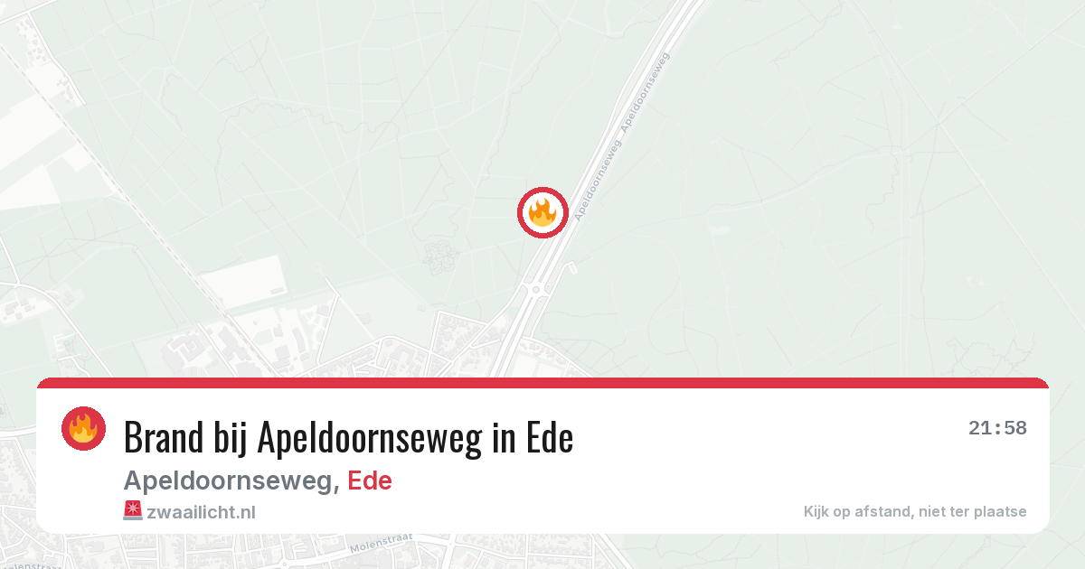 Brand bij Apeldoornseweg in Ede — 26 jul 2026