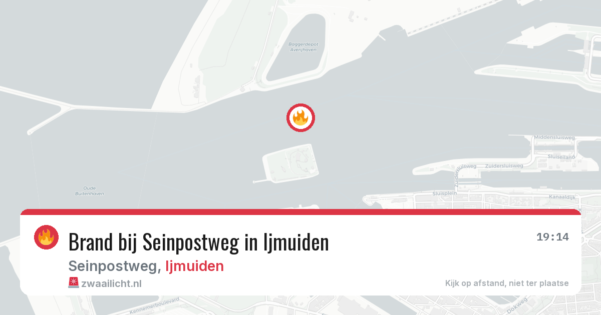Brand bij Seinpostweg in Ijmuiden — 29 jul 2026
