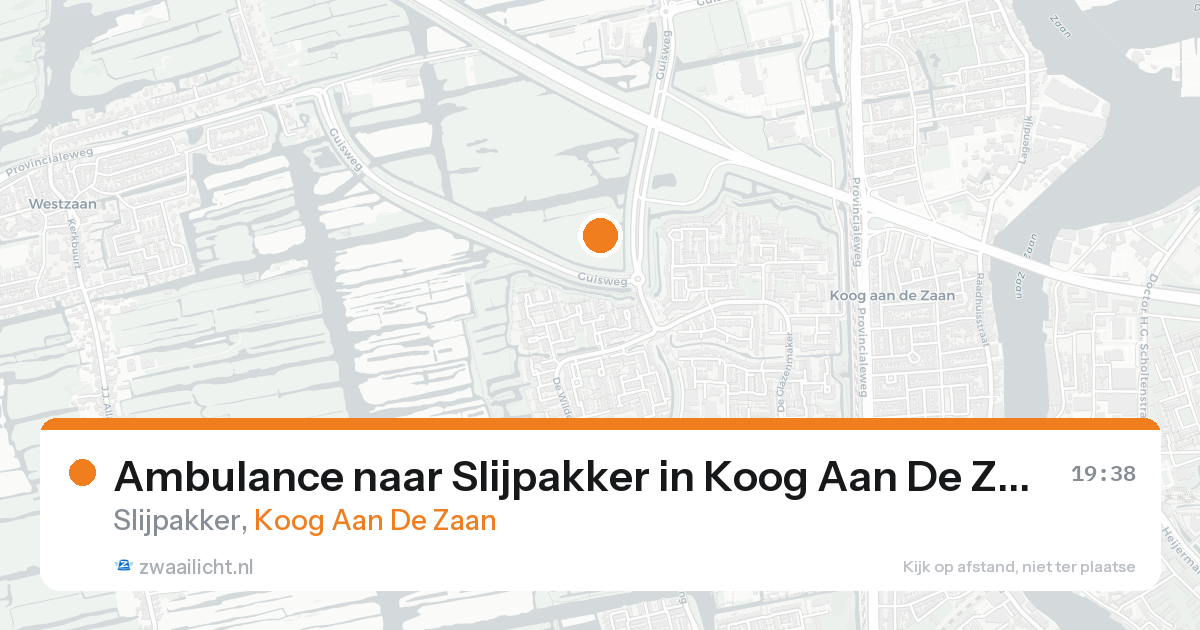 Ambulance naar Slijpakker in Koog Aan De Zaan — 31 jan 2026
