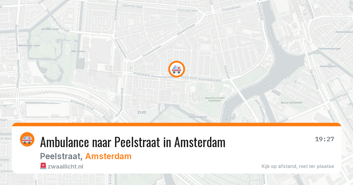 Ambulance naar Peelstraat in Amsterdam — 24 jul 2026