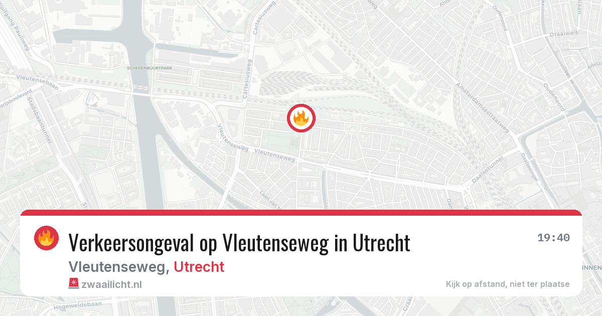 Verkeersongeval op Vleutenseweg in Utrecht — 12 aug 2026