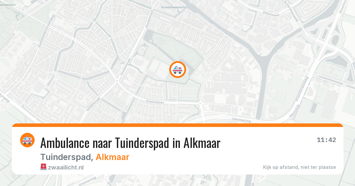 Ambulance naar Tuinderspad in Alkmaar — 8 jul 2026