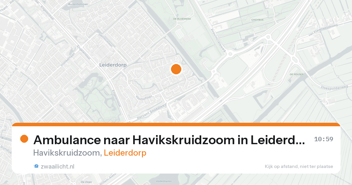 Ambulance naar Havikskruidzoom in Leiderdorp — 24 aug 2026