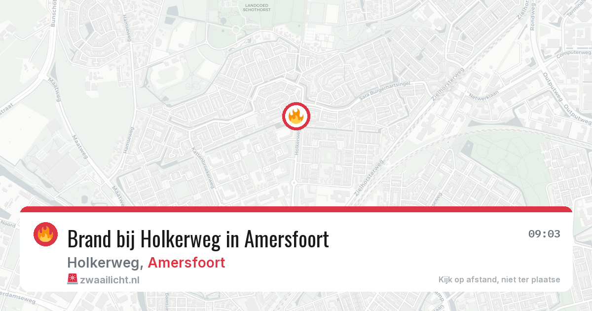 Brand bij Holkerweg in Amersfoort — 17 mei 2026