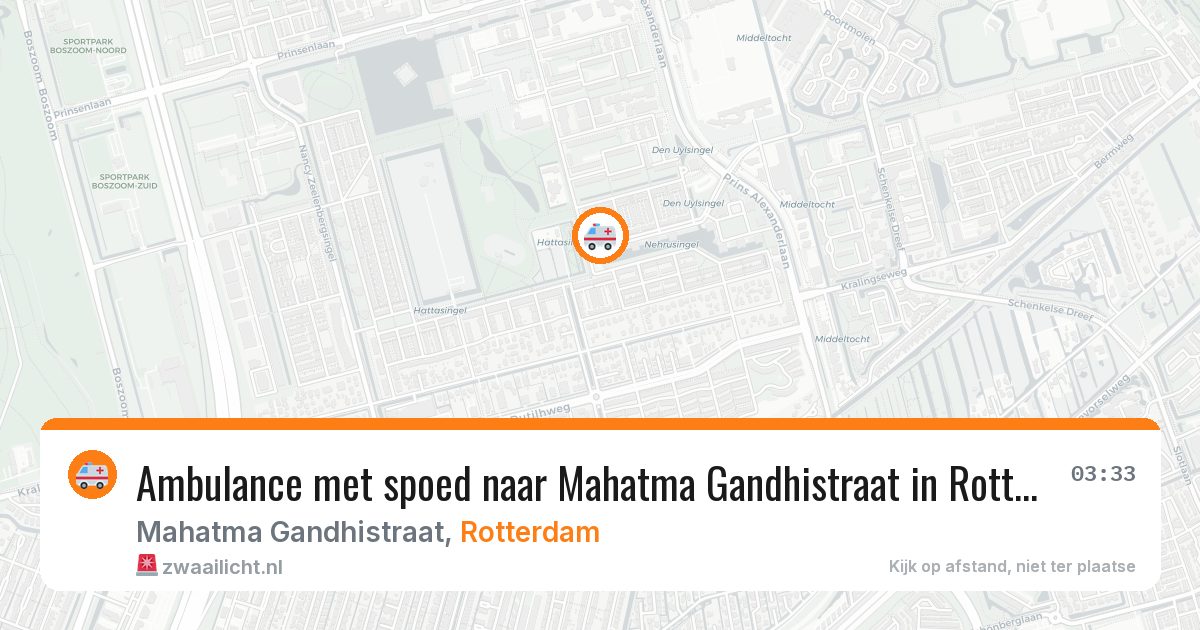 Ambulance met spoed naar Mahatma Gandhistraat in Rotterdam — 30 jan 2026