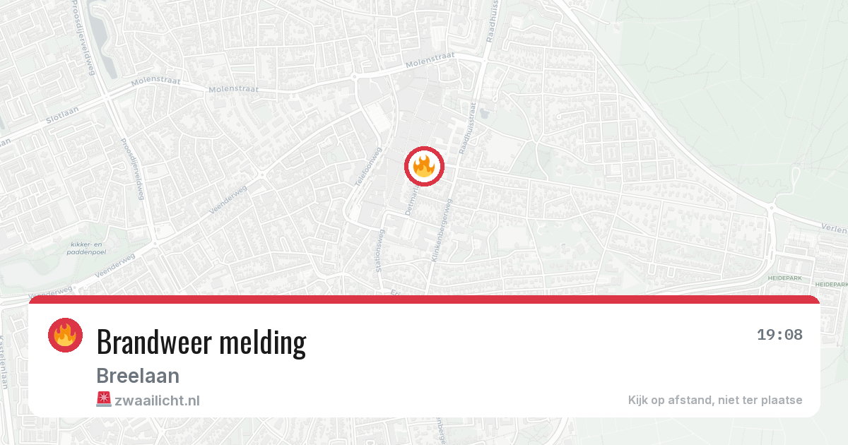 Brandweer melding — 15 jul 2026