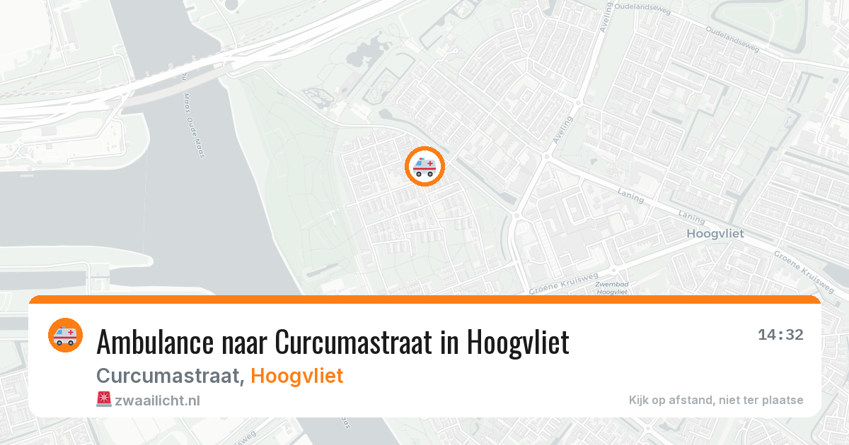 Ambulance naar Curcumastraat in Hoogvliet — 7 jun 2026