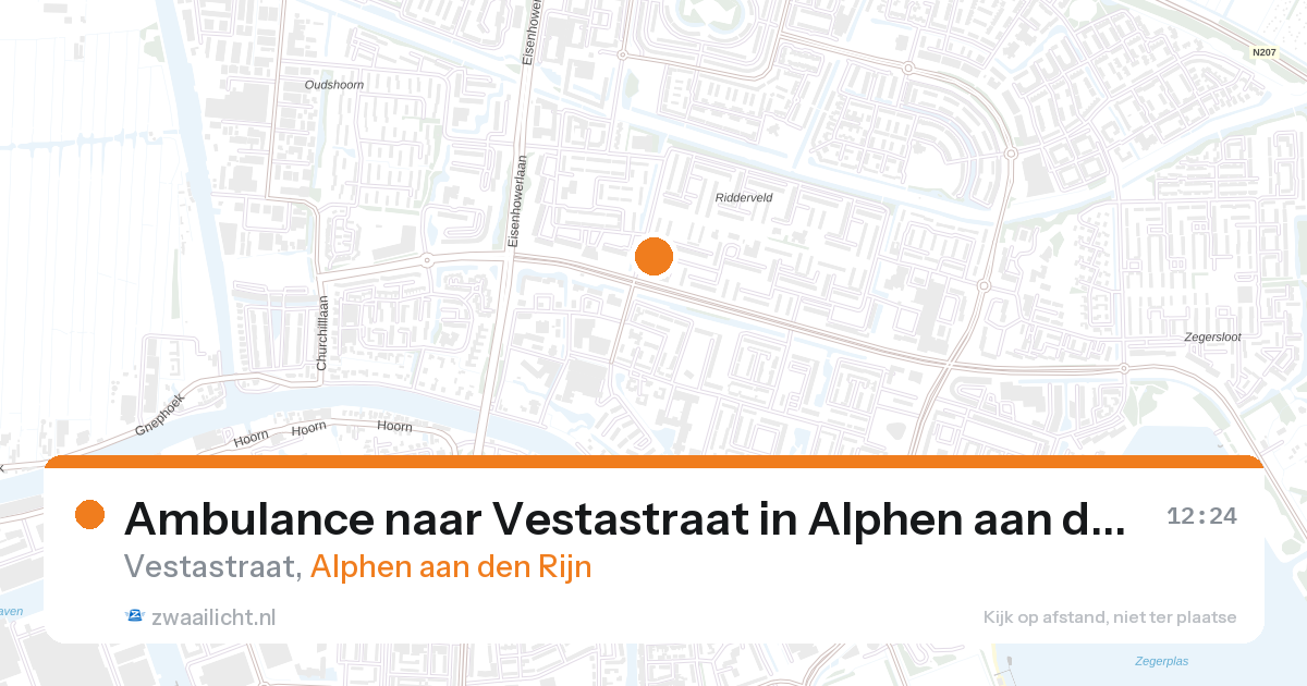 Ambulance naar Vestastraat in Alphen aan den Rijn — 8 mrt 2026