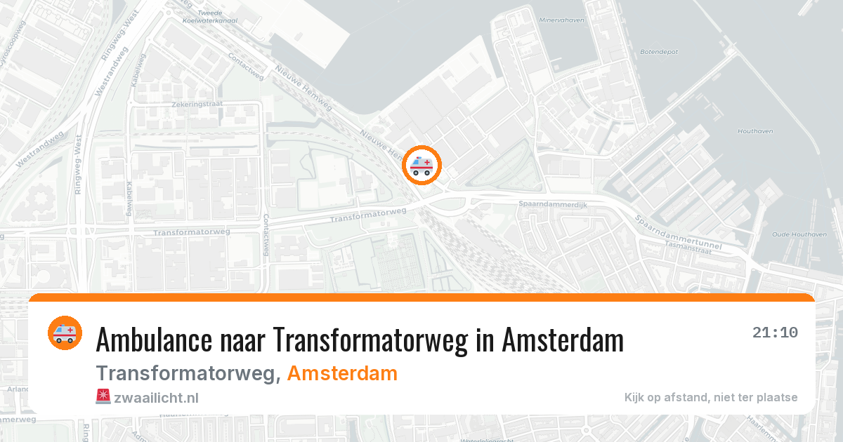 Ambulance naar Transformatorweg in Amsterdam — 22 mrt 2026