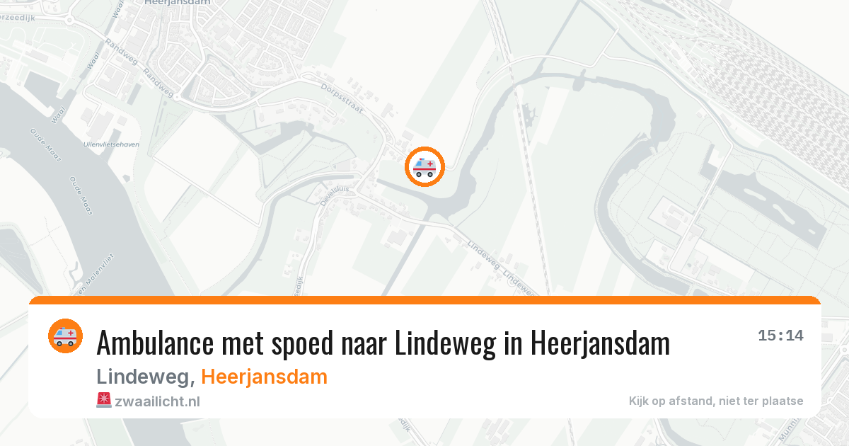 Ambulance met spoed naar Lindeweg in Heerjansdam — 23 mei 2026