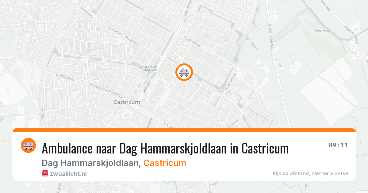 Ambulance naar Dag Hammarskjoldlaan in Castricum — 29 jan 2026