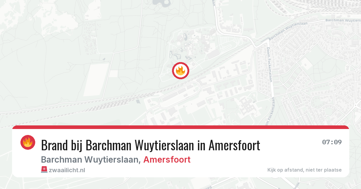Brand bij Barchman Wuytierslaan in Amersfoort — 29 apr 2026