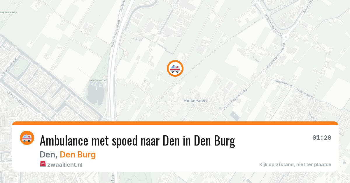 Ambulance met spoed naar Den in Den Burg — 9 feb 2026