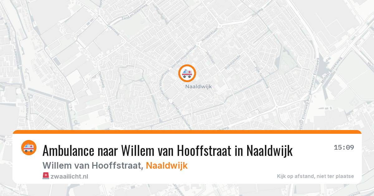 Ambulance naar Willem van Hooffstraat in Naaldwijk — 24 jul 2026