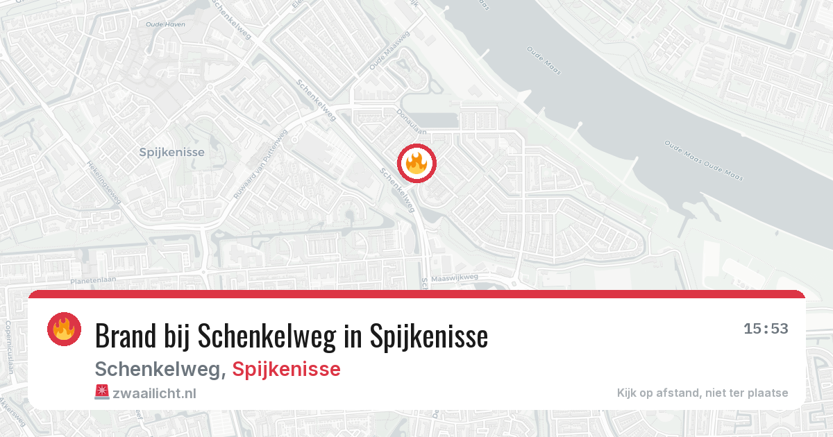 Brand bij Schenkelweg in Spijkenisse — 28 mrt 2026